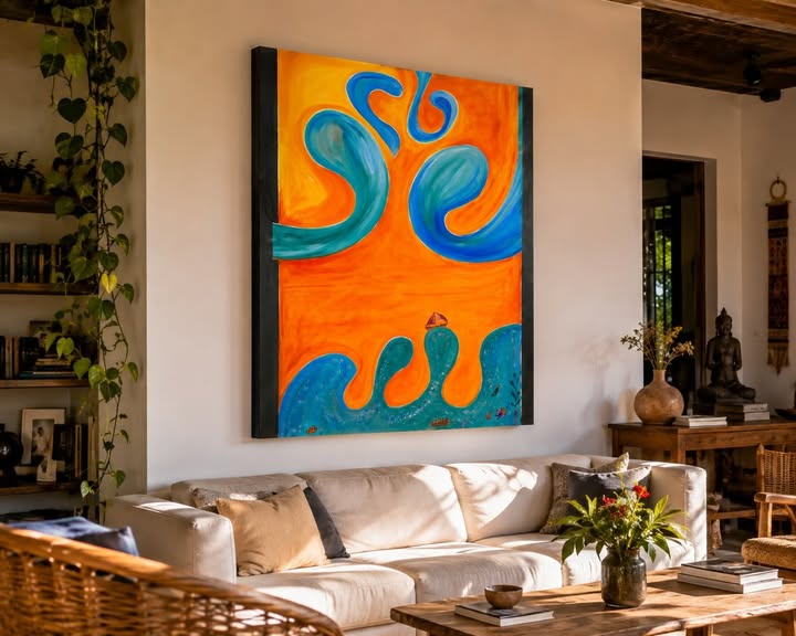Original abstract painting by V. Heroita