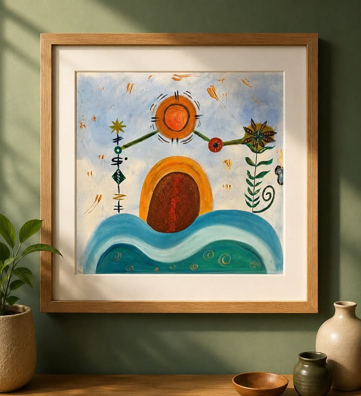 Original abstract painting by V. Heroita