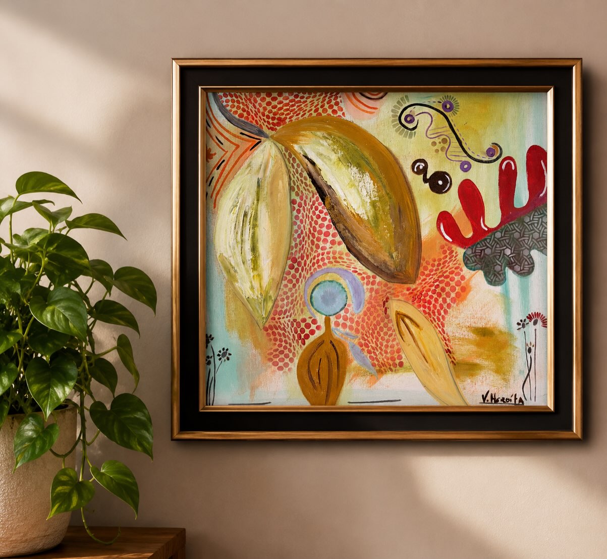 Original abstract painting by V. Heroita